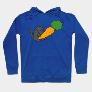 Cat with a Big Carrot Hoodie